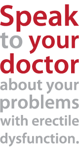 Speak to your doctor about your  problems with erectile dysfunction