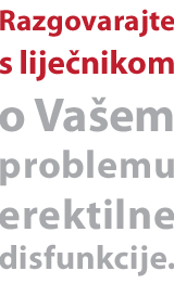 Razgovarajte s liječnikom o svojim problemima s erektilnom disfunkcijom